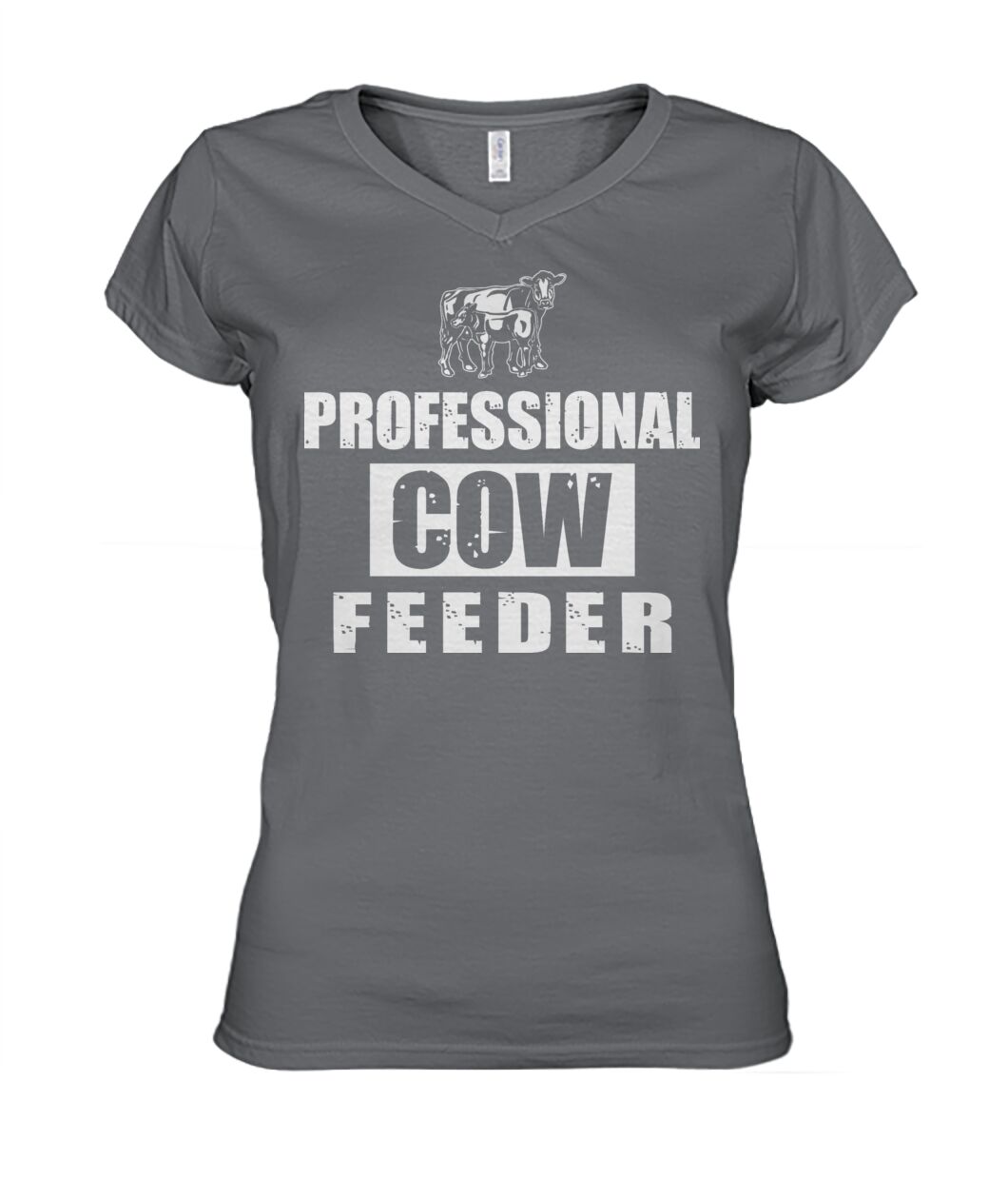 Professionnal cow feeder - Men's and Women's t-shirt , Vneck, Hoodies - myfunfarm - clothing acceessories shoes for cow lovers, pig, horse, cat, sheep, dog, chicken, goat farmer