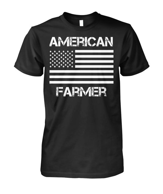 American farmer - Men's and Women's t-shirt , Vneck, Hoodies - myfunfarm - clothing acceessories shoes for cow lovers, pig, horse, cat, sheep, dog, chicken, goat farmer