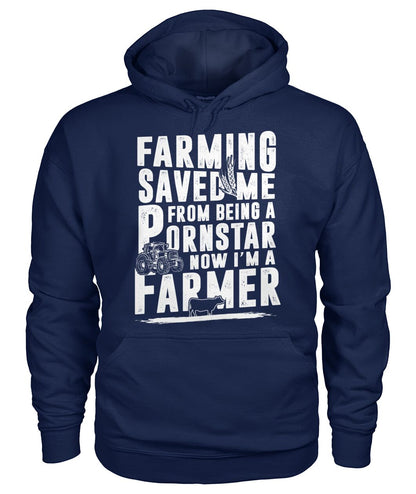farming saved me  - Men's and Women's t-shirt , Vneck, Hoodies - myfunfarm