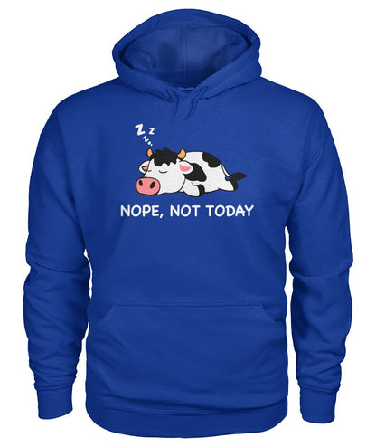 Nope not today - funny cow dessign  unisex  t-shirt , Hoodies - myfunfarm