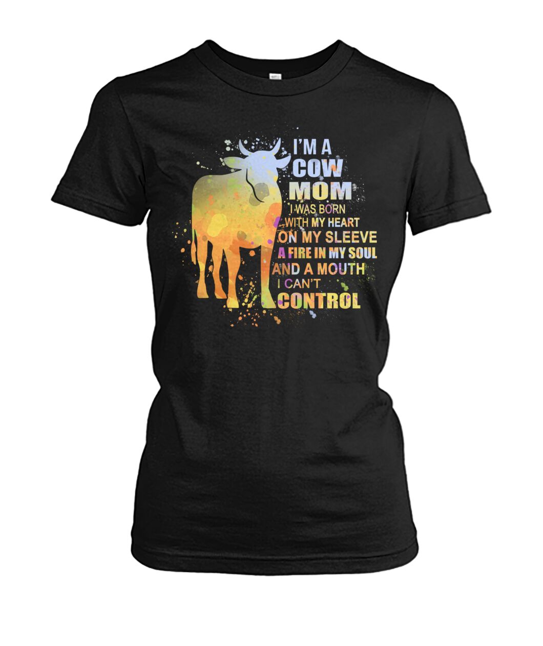 i'm a cow mom i was born with my heart - unisex  t-shirt , Hoodies