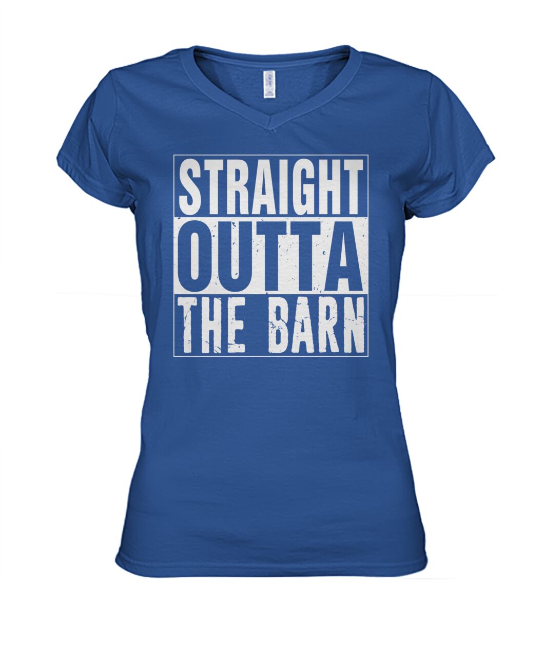 straight outta the barn  - Men's and Women's t-shirt , Vneck, Hoodies - myfunfarm - clothing acceessories shoes for cow lovers, pig, horse, cat, sheep, dog, chicken, goat farmer