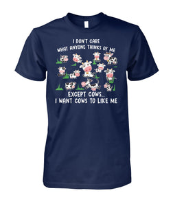 i don't care what anyone thinks - Men's and Women's t-shirt , Vneck, Hoodies - myfunfarm - clothing acceessories shoes for cow lovers, pig, horse, cat, sheep, dog, chicken, goat farmer