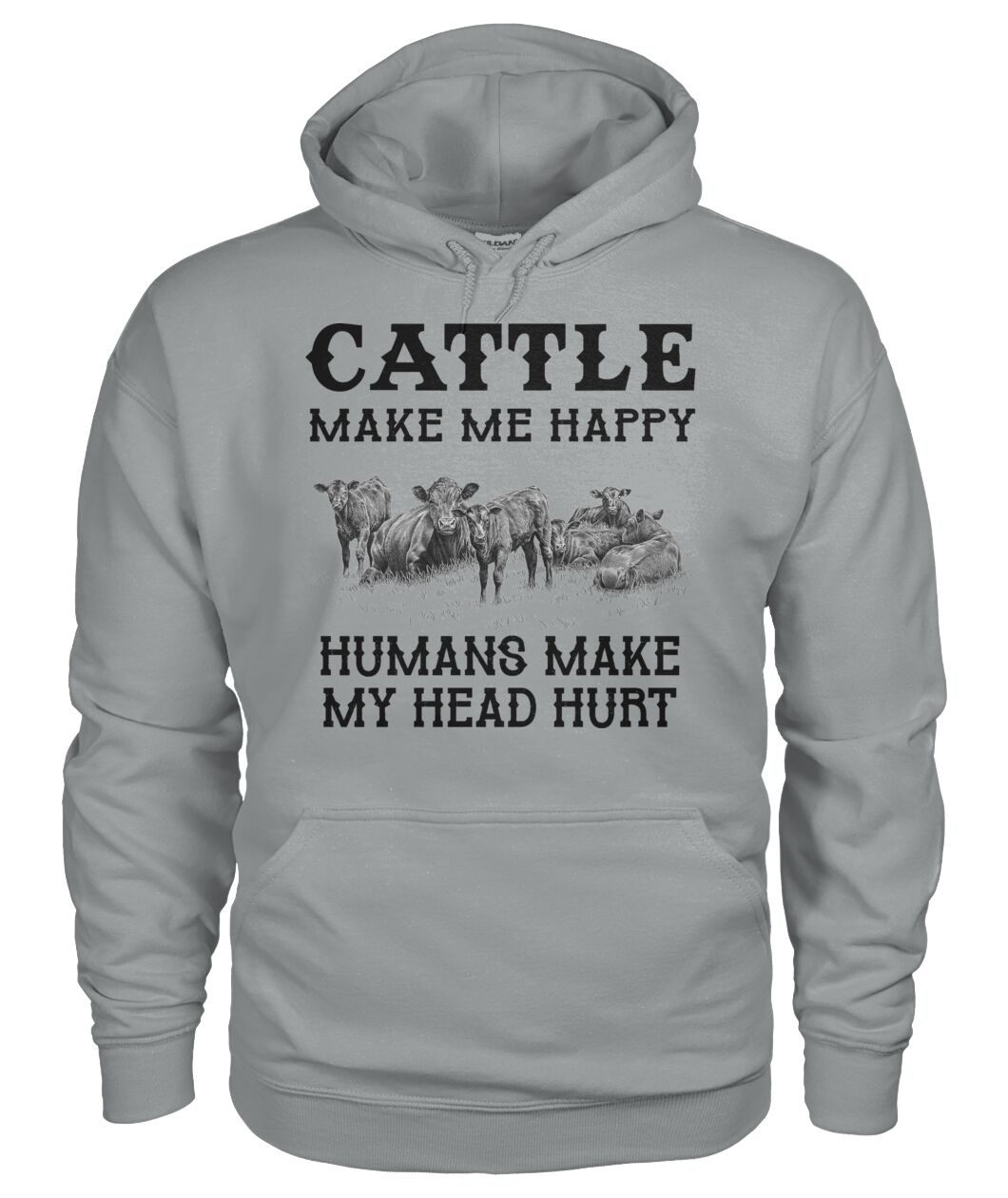 Cattle make me happy - unisex  t-shirt , Hoodies - myfunfarm