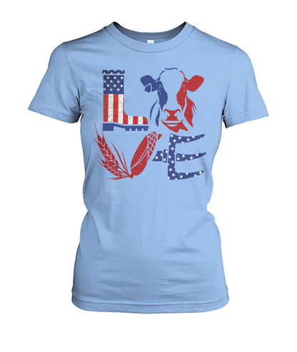 Love Cow USA  - design unisex  t-shirt , Hoodies