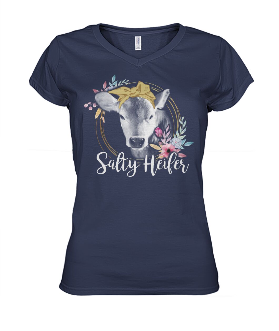 Salty heifer  - Men's and Women's t-shirt , Vneck, Hoodies - myfunfarm - clothing acceessories shoes for cow lovers, pig, horse, cat, sheep, dog, chicken, goat farmer