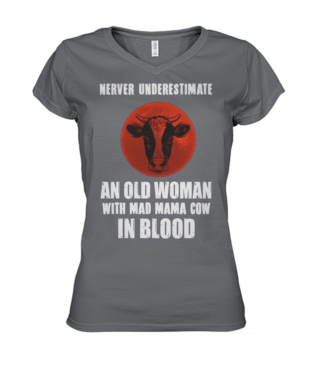 Never underestimate an old woman  - Men's and Women's t-shirt , Vneck, Hoodies - myfunfarm - clothing acceessories shoes for cow lovers, pig, horse, cat, sheep, dog, chicken, goat farmer