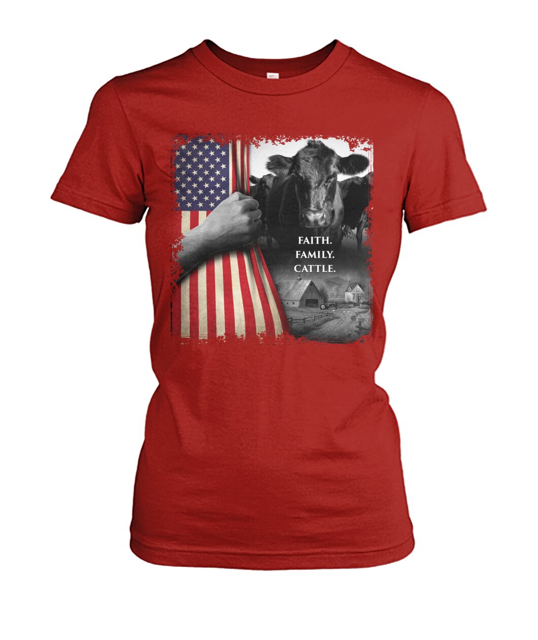 Faith Family Cattle - unisex  t-shirt , Hoodies - myfunfarm