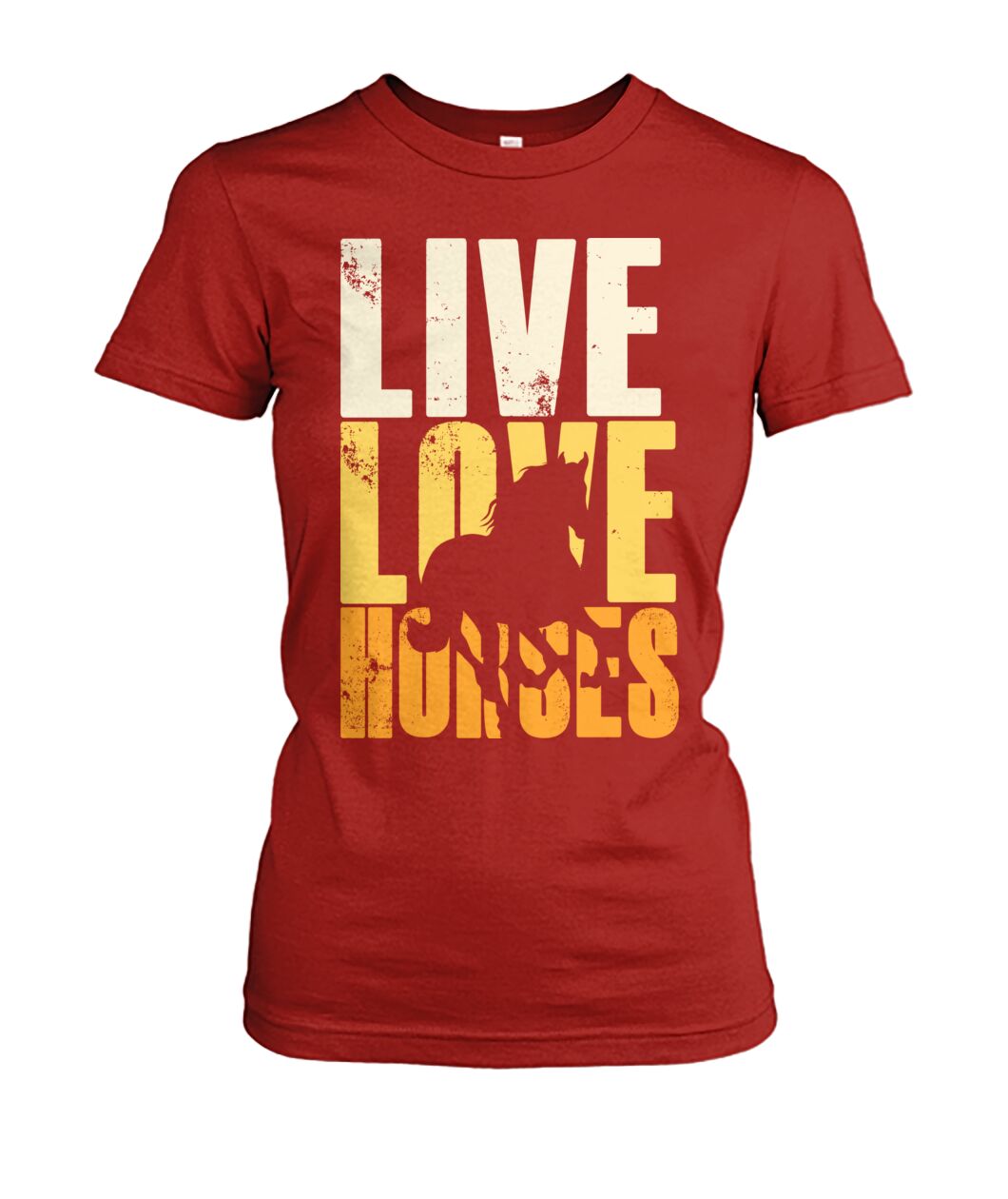 Live love horse - Men's and Women's t-shirt , Vneck, Hoodies - myfunfarm - clothing acceessories shoes for cow lovers, pig, horse, cat, sheep, dog, chicken, goat farmer