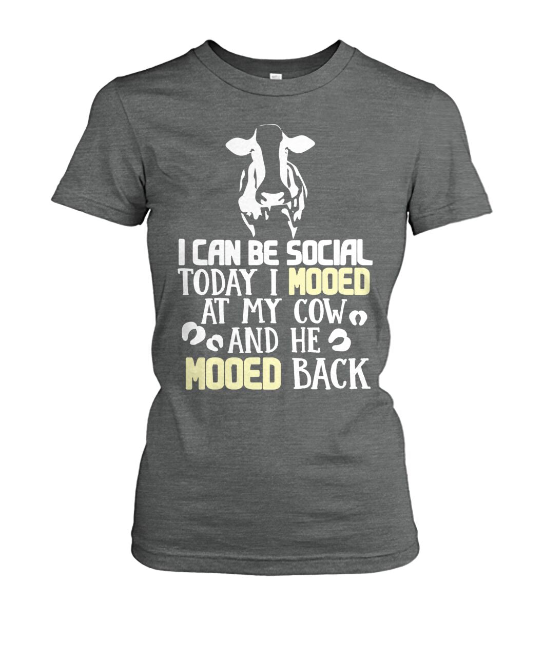 i can be social today i mooed - Men's and Women's t-shirt , Vneck, Hoodies - myfunfarm - clothing acceessories shoes for cow lovers, pig, horse, cat, sheep, dog, chicken, goat farmer