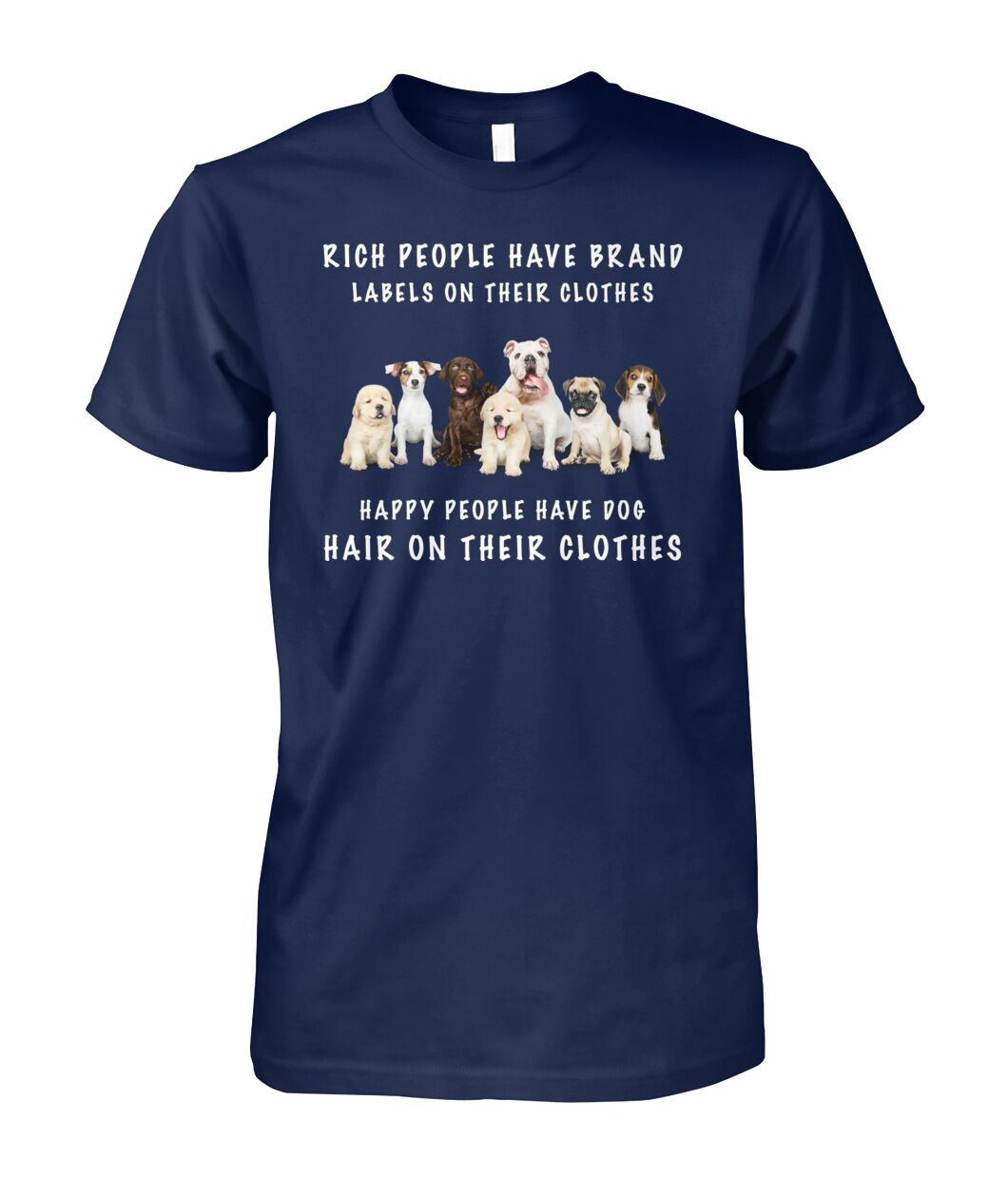 Happy people have dog - Men's and Women's t-shirt , Vneck, Hoodies - myfunfarm - clothing acceessories shoes for cow lovers, pig, horse, cat, sheep, dog, chicken, goat farmer