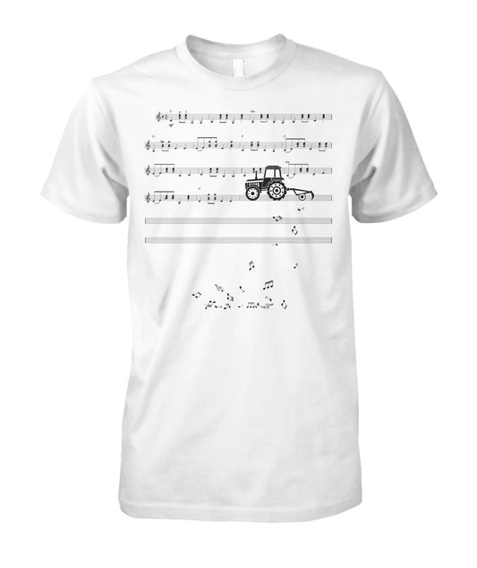 Sheet music tractor - t-shirt, Hoodies