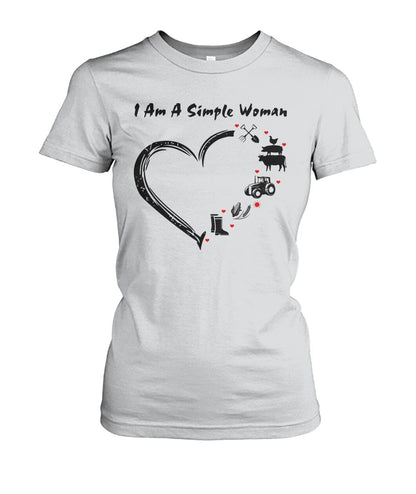 I  am a simple woman unisex  t-shirt , Hoodies - myfunfarm