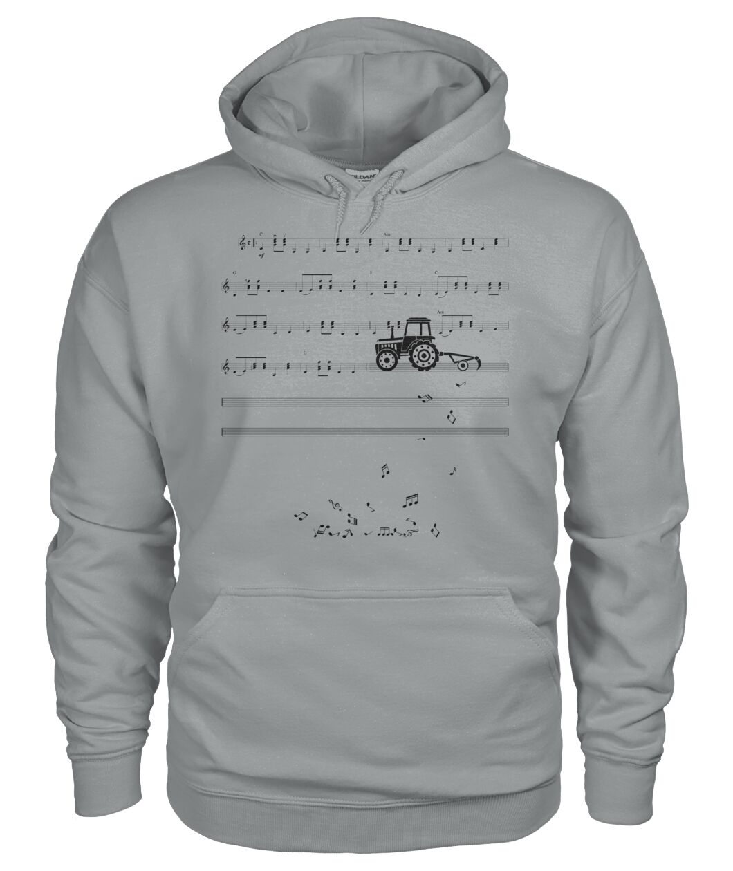 Sheet music tractor - t-shirt, Hoodies