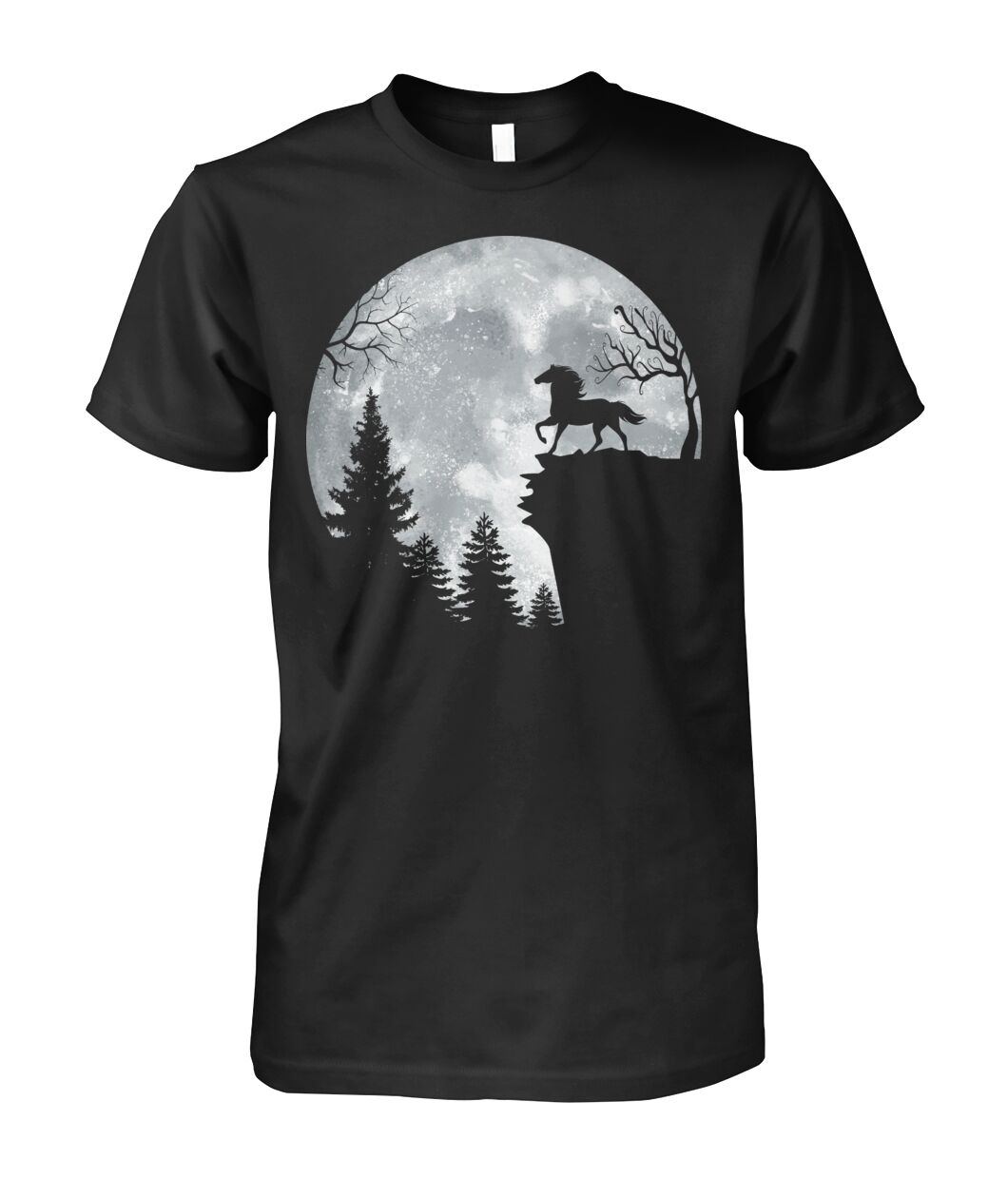 Horse in the Moon - Halloween unisex  t-shirt , Hoodies
