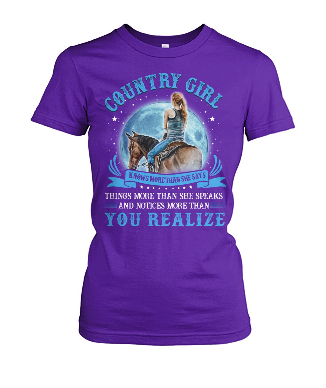 country girl knows more than she says - unisex  t-shirt , Hoodies - myfunfarm