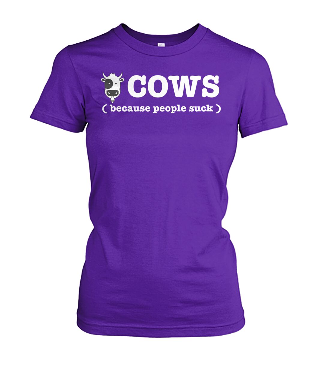 Cow because people suck - Men's and Women's t-shirt , Vneck, Hoodies - myfunfarm - clothing acceessories shoes for cow lovers, pig, horse, cat, sheep, dog, chicken, goat farmer