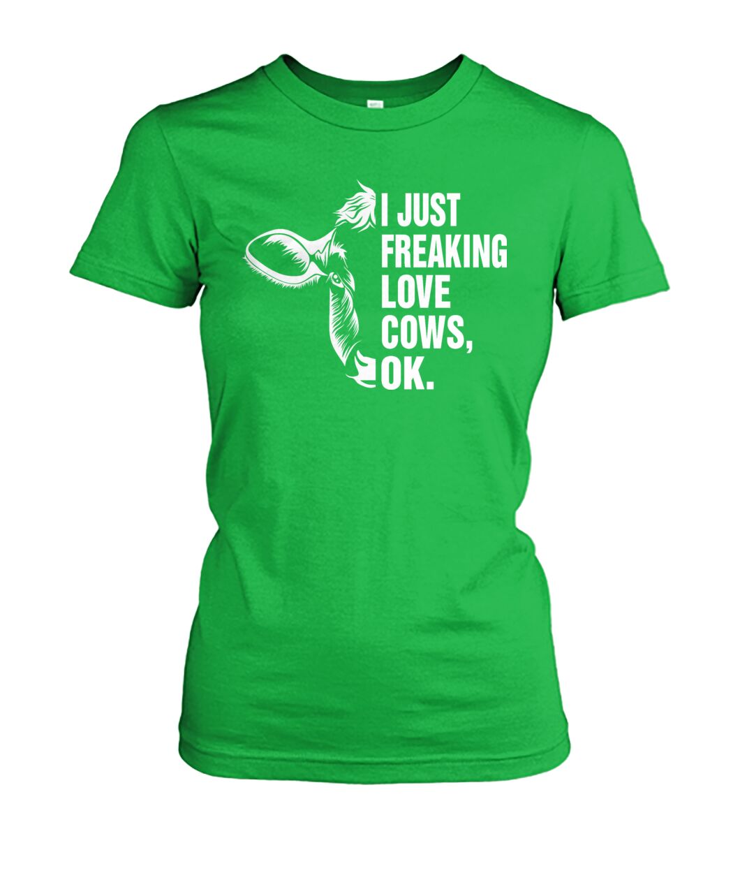 i just freaking love cows, ok - Men's and Women's t-shirt , Vneck, Hoodies - myfunfarm - clothing acceessories shoes for cow lovers, pig, horse, cat, sheep, dog, chicken, goat farmer