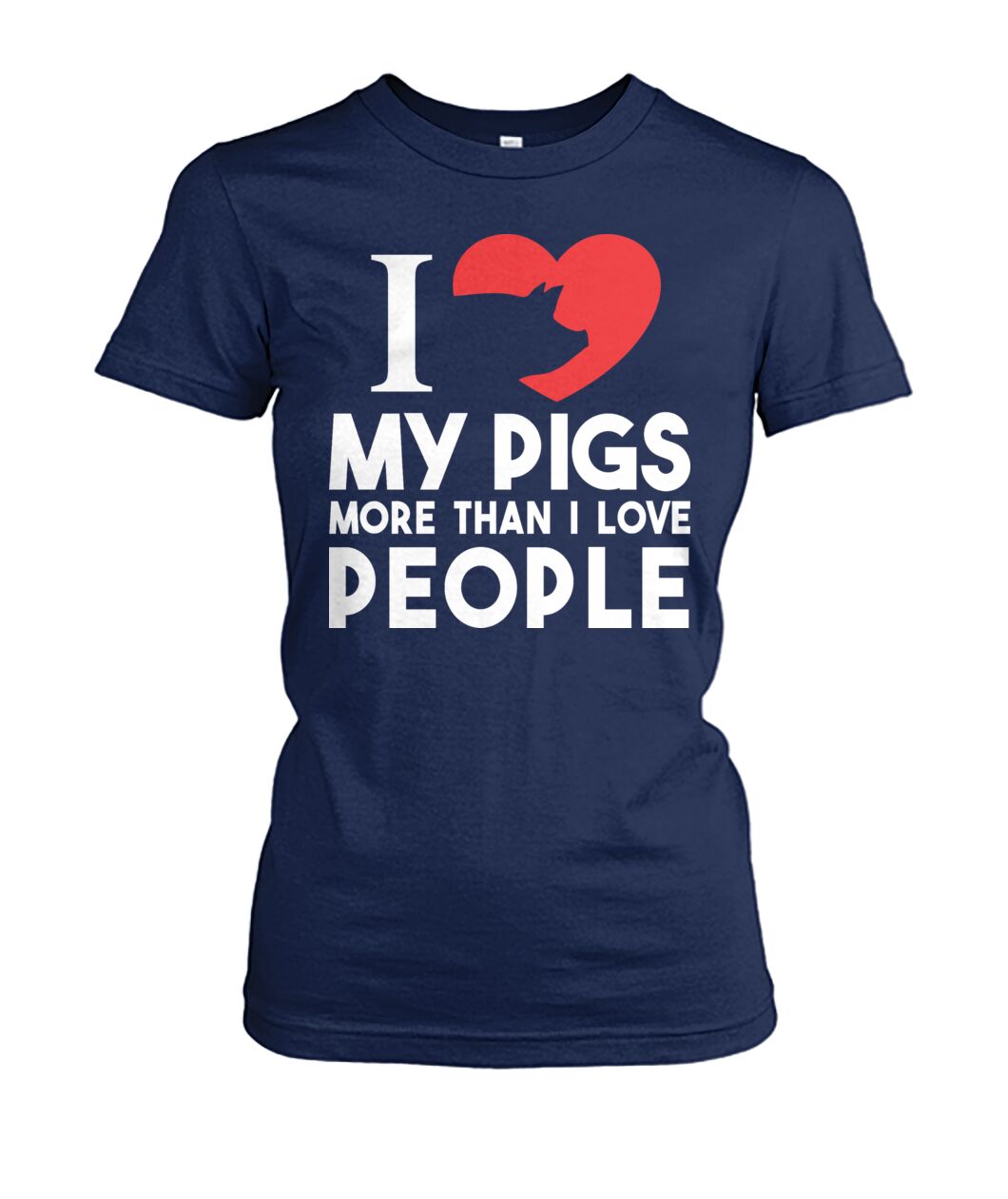 i love pig more than i love people - Men's and Women's t-shirt , Vneck, Hoodies - myfunfarm - clothing acceessories shoes for cow lovers, pig, horse, cat, sheep, dog, chicken, goat farmer