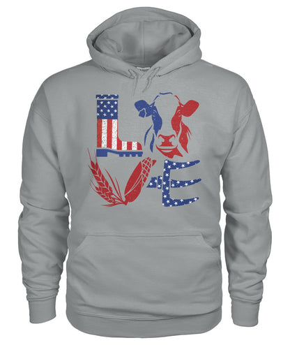 Love Cow USA  - design unisex  t-shirt , Hoodies