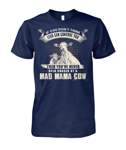 Mad mama cow   - Men's and Women's t-shirt , Vneck, Hoodies - myfunfarm - clothing acceessories shoes for cow lovers, pig, horse, cat, sheep, dog, chicken, goat farmer