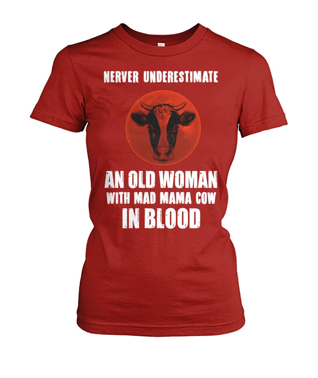 Never underestimate an old woman  - Men's and Women's t-shirt , Vneck, Hoodies - myfunfarm - clothing acceessories shoes for cow lovers, pig, horse, cat, sheep, dog, chicken, goat farmer