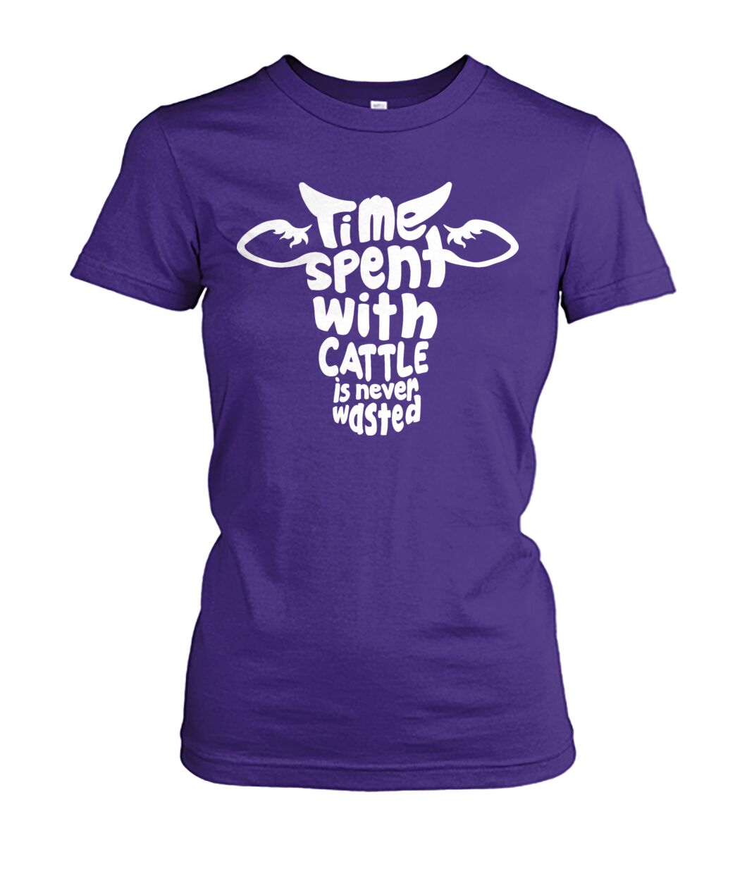 Time spent with cattle is never wasted - funny design unisex  t-shirt , Hoodies - myfunfarm