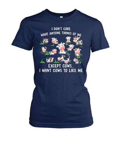 i don't care what anyone thinks - Men's and Women's t-shirt , Vneck, Hoodies - myfunfarm - clothing acceessories shoes for cow lovers, pig, horse, cat, sheep, dog, chicken, goat farmer