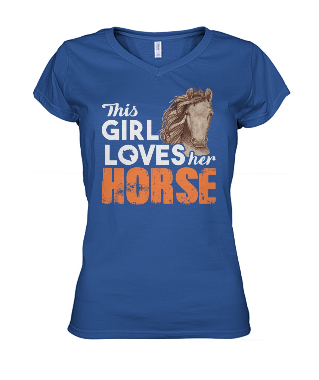 This girl loves her horse- Men's and Women's t-shirt , Vneck, Hoodies - myfunfarm - clothing acceessories shoes for cow lovers, pig, horse, cat, sheep, dog, chicken, goat farmer