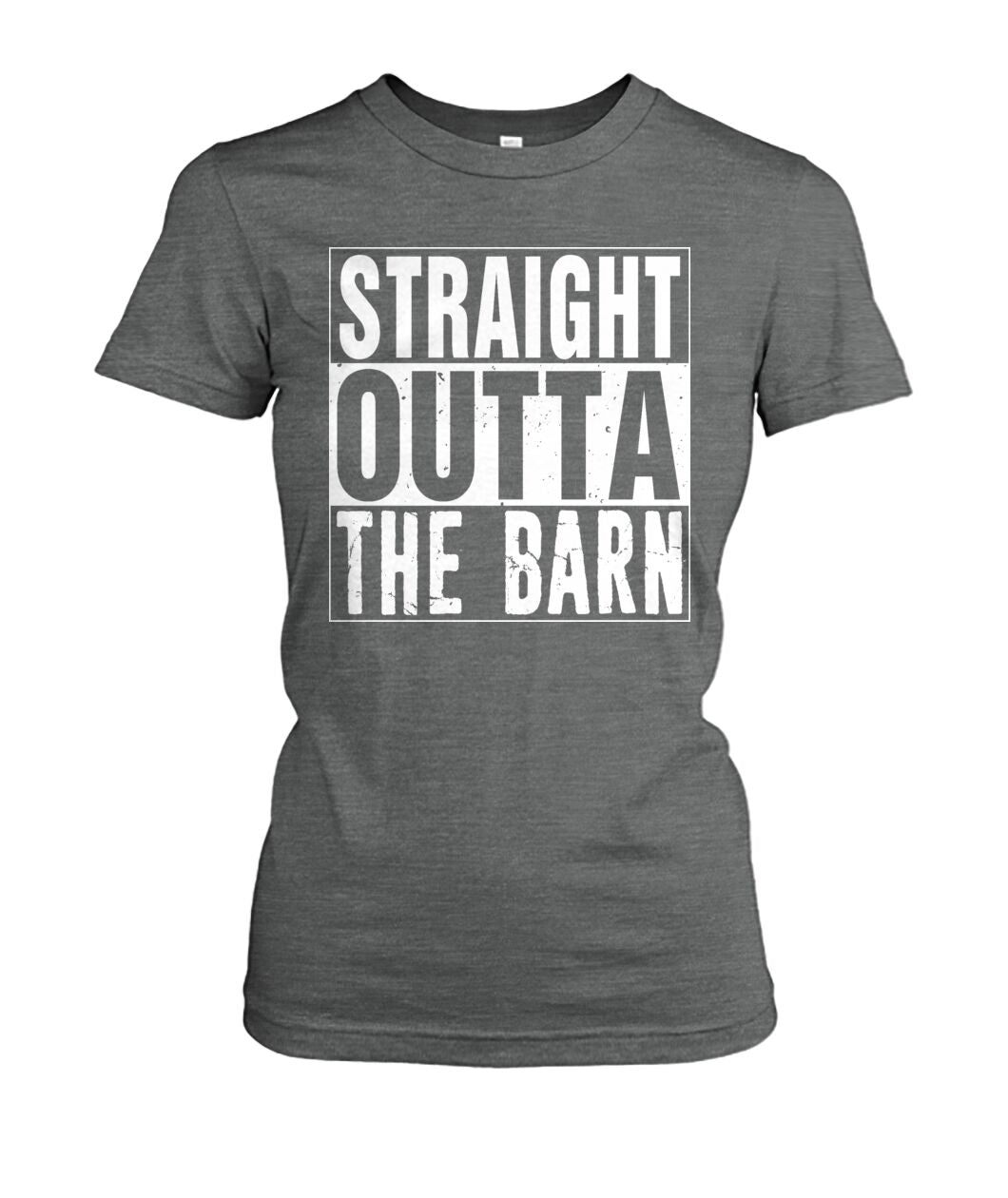 straight outta the barn  - Men's and Women's t-shirt , Vneck, Hoodies - myfunfarm - clothing acceessories shoes for cow lovers, pig, horse, cat, sheep, dog, chicken, goat farmer