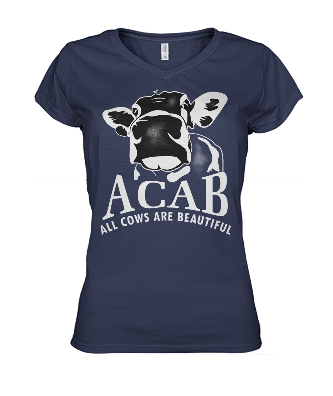 ACAB funny cow  - Men's and Women's t-shirt , Vneck, Hoodies - myfunfarm - clothing acceessories shoes for cow lovers, pig, horse, cat, sheep, dog, chicken, goat farmer