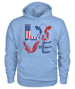 Love Cow USA  - design unisex  t-shirt , Hoodies