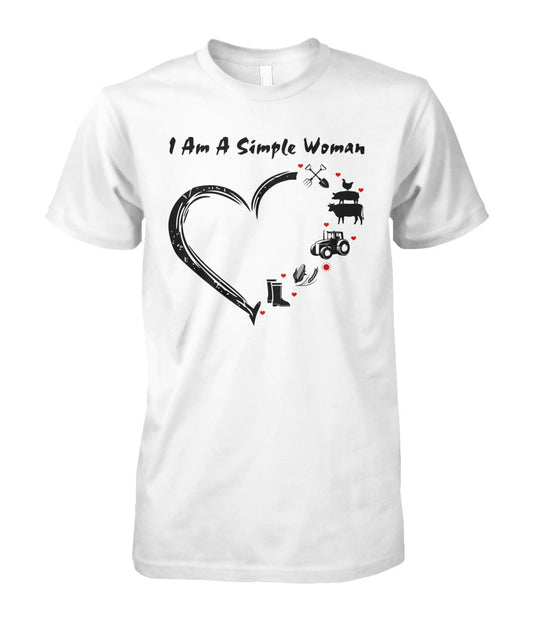 I  am a simple woman unisex  t-shirt , Hoodies - myfunfarm