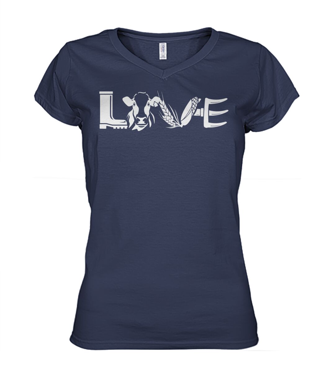 Love cows icon  - Men's and Women's t-shirt , Vneck, Hoodies - myfunfarm - clothing acceessories shoes for cow lovers, pig, horse, cat, sheep, dog, chicken, goat farmer