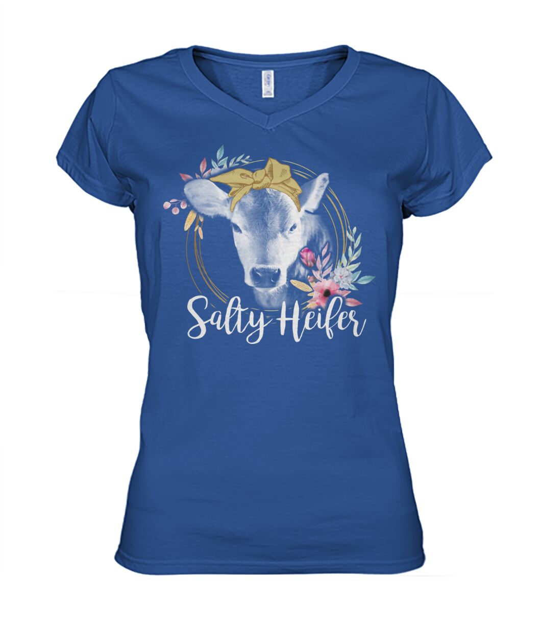 Salty heifer  - Men's and Women's t-shirt , Vneck, Hoodies - myfunfarm - clothing acceessories shoes for cow lovers, pig, horse, cat, sheep, dog, chicken, goat farmer