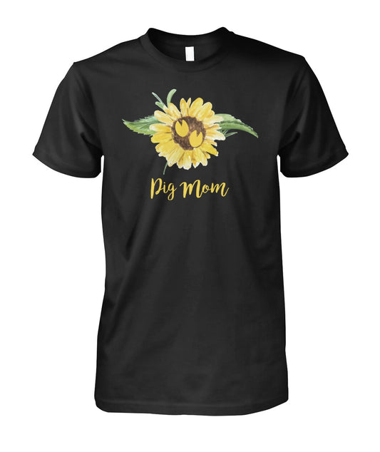 Pig  MOM - Men's and Women's t-shirt , Vneck, Hoodies - myfunfarm - clothing acceessories shoes for cow lovers, pig, horse, cat, sheep, dog, chicken, goat farmer