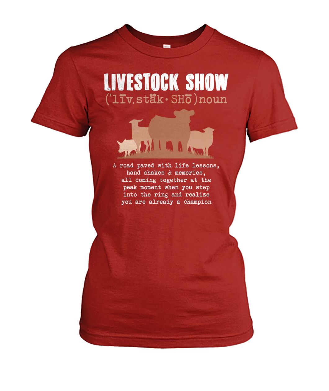 Livestock show - Men's and Women's t-shirt , Vneck, Hoodies - myfunfarm - clothing acceessories shoes for cow lovers, pig, horse, cat, sheep, dog, chicken, goat farmer