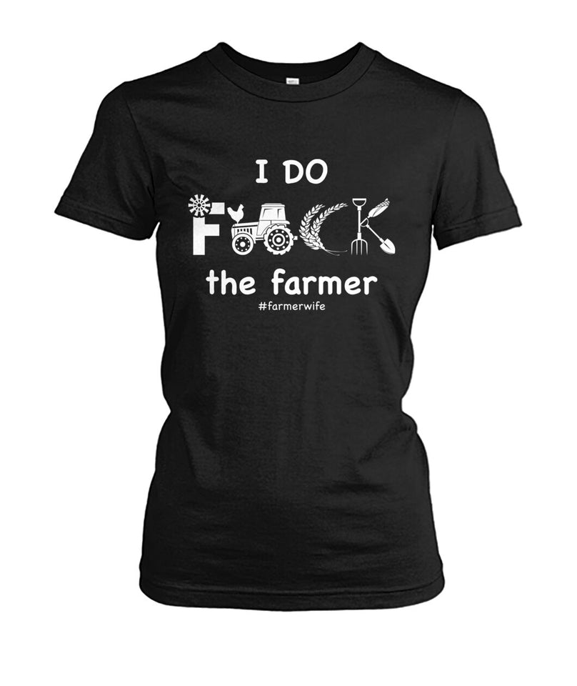 I do f.ck the farmer  - Men's and Women's t-shirt , Vneck, Hoodies - myfunfarm - clothing acceessories shoes for cow lovers, pig, horse, cat, sheep, dog, chicken, goat farmer