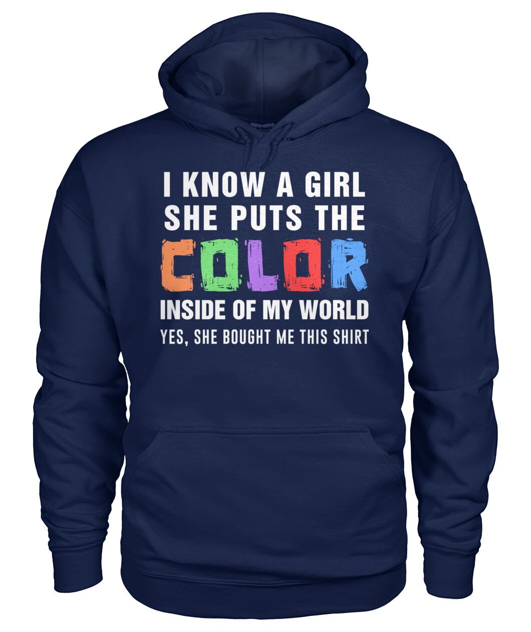 i know a girl, she puts  the color inside  of my world
