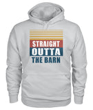 Straight outta the barn  - Men's and Women's t-shirt , Vneck, Hoodies - myfunfarm - clothing acceessories shoes for cow lovers, pig, horse, cat, sheep, dog, chicken, goat farmer