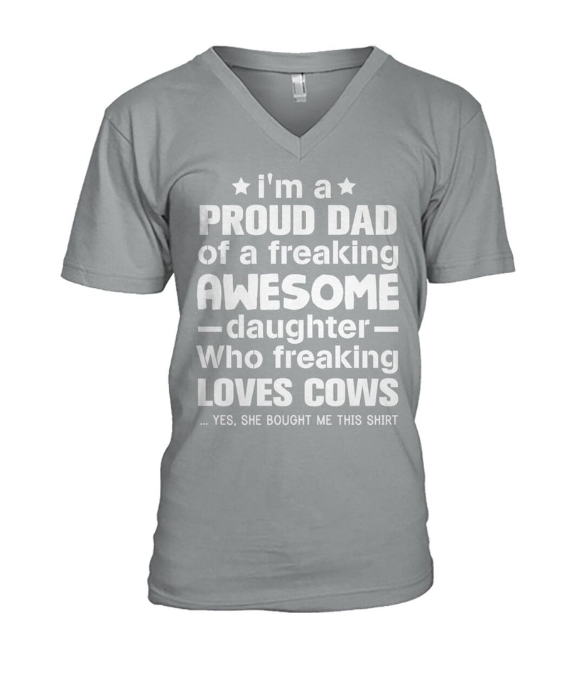 i'm a proud dad  - Men's and Women's t-shirt , Vneck, Hoodies - myfunfarm - clothing acceessories shoes for cow lovers, pig, horse, cat, sheep, dog, chicken, goat farmer
