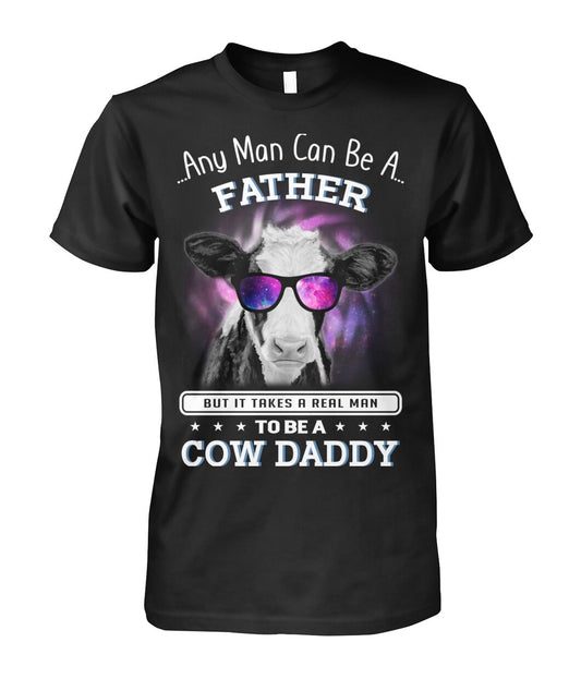 COW DADDY - Men's and Women's t-shirt , Vneck, Hoodies - myfunfarm - clothing acceessories shoes for cow lovers, pig, horse, cat, sheep, dog, chicken, goat farmer