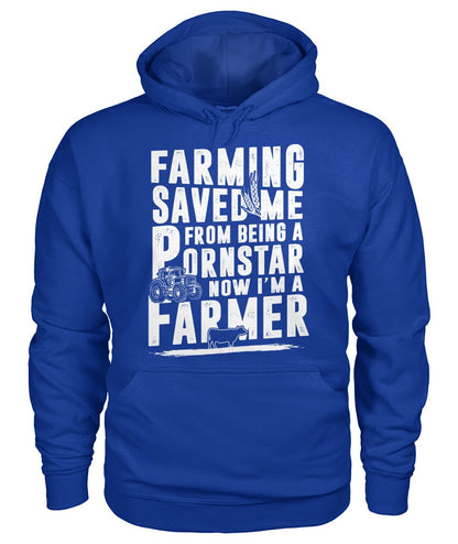 farming saved me  - Men's and Women's t-shirt , Vneck, Hoodies - myfunfarm