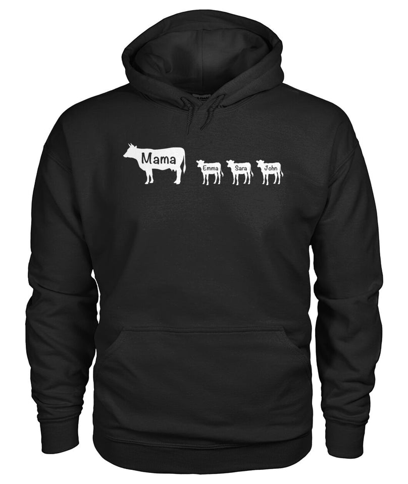 Custom name - Personalized Mama Cow unisex  t-shirt , Hoodies