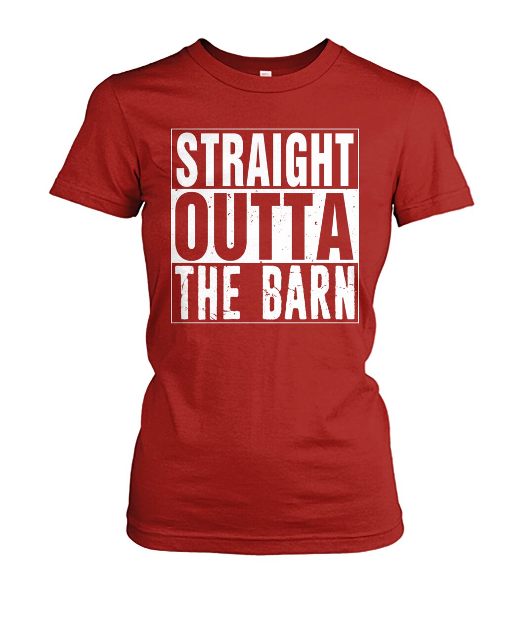 straight outta the barn  - Men's and Women's t-shirt , Vneck, Hoodies - myfunfarm - clothing acceessories shoes for cow lovers, pig, horse, cat, sheep, dog, chicken, goat farmer