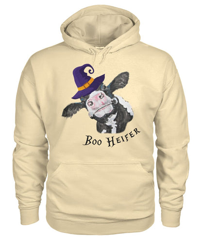 boo heifer - Men's and Women's t-shirt , Vneck, Hoodies - myfunfarm - clothing acceessories shoes for cow lovers, pig, horse, cat, sheep, dog, chicken, goat farmer