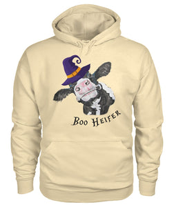 boo heifer - Men's and Women's t-shirt , Vneck, Hoodies - myfunfarm - clothing acceessories shoes for cow lovers, pig, horse, cat, sheep, dog, chicken, goat farmer