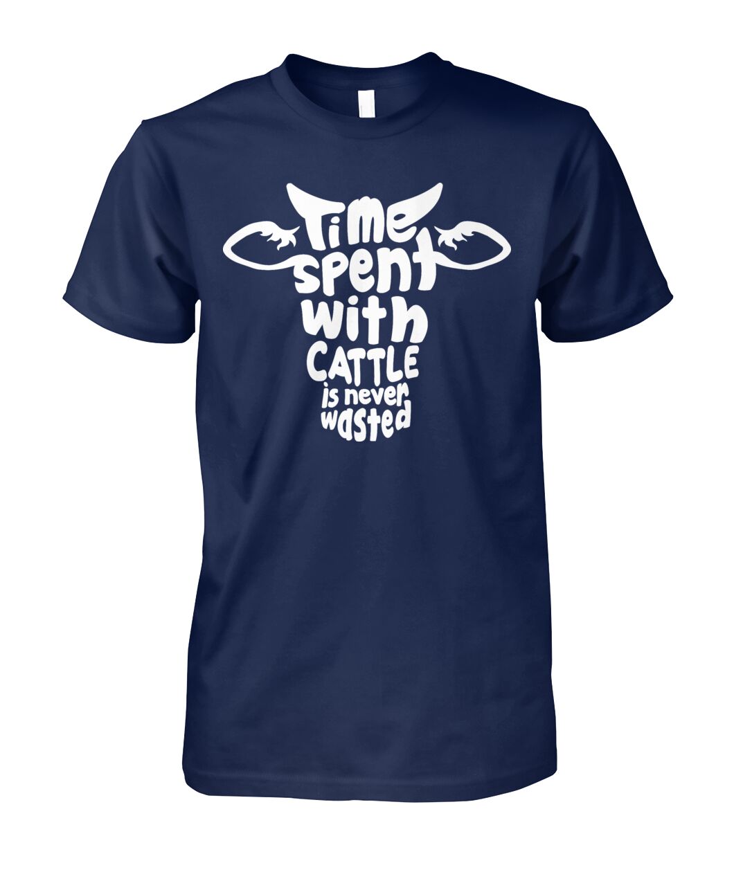 Time spent with cattle is never wasted - funny design unisex  t-shirt , Hoodies - myfunfarm