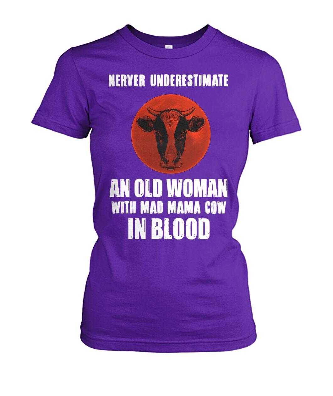 Never underestimate an old woman  - Men's and Women's t-shirt , Vneck, Hoodies - myfunfarm - clothing acceessories shoes for cow lovers, pig, horse, cat, sheep, dog, chicken, goat farmer