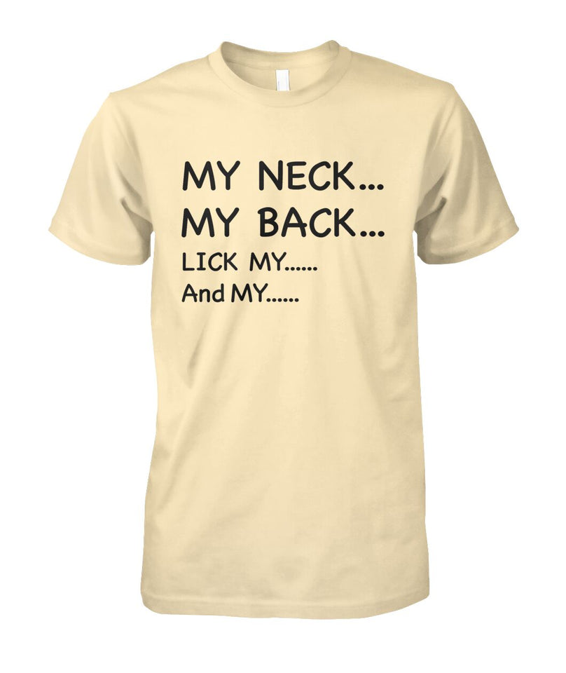 My Neck My back....Funny Mom Shirt - Gift for Wife - Mama Shirt - myfunfarm - clothing acceessories shoes for cow lovers, pig, horse, cat, sheep, dog, chicken, goat farmer